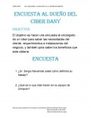 ENCUESTA AL DUEÑO DE UN CIBER