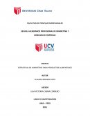 ESTRATEGIAS DE MARKETING PARA PRODUCTOS ALIMENTICIOS