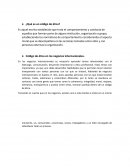 ¿Qué es un código de ética?