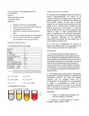 Reporte: “Cromatografía capa fina Y en columna”