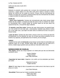 Segundo retiro. Página 1