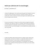 Teóricos clásicos en la sociología