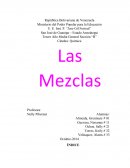 Las Mezclas Trabajo de Quimica