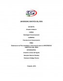 Elaboracion de Plan estratégico comunicación para la UNIVERSIDAD CIENTÍFICA DEL PERÚ