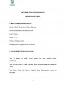 Informe Psicopedagógico