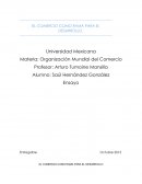 EL COMERCIO COMO RAMA PARA EL DESARROLLO