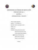 ESPAÑOL EXPRESION ORAL Y ESCRITA