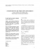 Cual es el Coeficiente de fricción