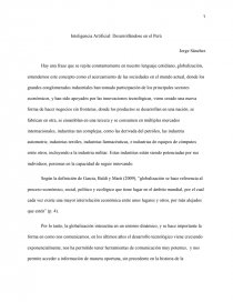 Inteligencia Artificial: Desarrollándose en el Perú. Página 1