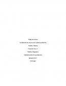 La nueva Localización de un proyecto o planta productiva