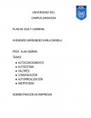 PLAN DE VIDA Y CARRERA ADMINISTRACION DE EMPRESAS