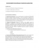 COMO ES EL RECONOCIMIENTO DE MATERIALES Y EQUIPOS DE LABORATORIO