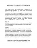 Tic 2 ADQUISICION DEL CONOCIMIENTO