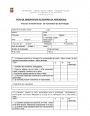 FICHA DE OBSERVACIÓN DE SESIONES DE APRENDIZAJE