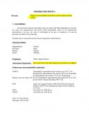 Memoria descriptiva