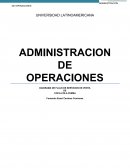 CUAL ES EL DIAGRAMA DE FLUJO ADMINISTRACION DE OPERACIONES