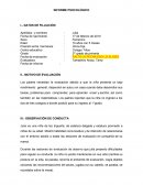 Los padres necesitan la evaluación debido a que la niña presenta un bajo rendimiento general