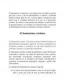 Humanismo cristiano es una alianza de la sociedad