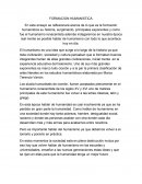 Formación humanística.