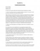 PLANIFICACIÓN SOCIAL.