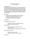 PROYECTO DE LITERATURA RICITOS DE ORO