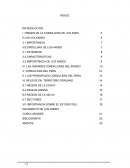 La cordillera de los andes.