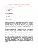 COMENTARIO DE SAN MANUEL BUENO, MÁRTIR