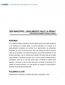 Cual es El sujeto y su formación profesional como docente