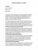 Cambio de estaciones en el ecuador