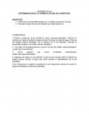 Detreminacion de una sal hidratada