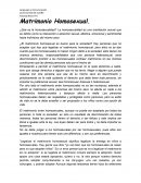 Matrimonio homosexual ¿es bueno para la sociedad?