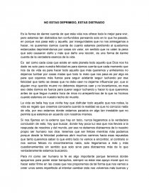 NO ESTAS DEPRIMIDO, ESTAS DISTRAIDO.. Página 1