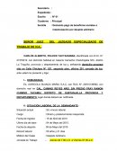 Demanda por pago de beneficios sociales e indemnización por despido arbitrario