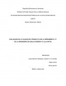 EVALUACION DE LA CALIDAD DEL PRODUCTO CON LA HERRAMIENTA 7+7 DE LA OPERADORA DE ALIM LN AVENIDA 4 C.A.(LA NOTA)