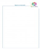 Reporte de intervención de conducta