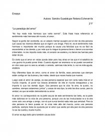 “La paradoja del amor”. Página 1