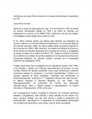 Conferencia de Jesús Romo Armería en la Ciudad de Monterrey en septiembre de 1972.