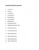 Matematicas: ejercicios de cuadrado perfecto potencia