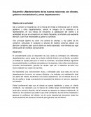 Desarrollo y Mantenimiento de las buenas relaciones con clientes, gobierno mercadotecnia y otros departamentos.