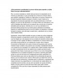 ¿Qué productos consideraba la corona valiosa para exportar y cuáles fueron los que cultivaba Nariño?