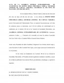 ACTA DE LA ASAMBLEA GENERAL EXTRAORDINARIA DE ACCIONISTAS DE SISTEM MOLD INDUSTRIAS LORILA