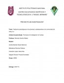 Trastornos psicológicos en los jóvenes y adolescentes en la comunidad del CECyT 2