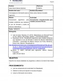 Pensamiento algorítmico para modelar problemas que requieren el uso de formulas a través de cálculos matemáticos.