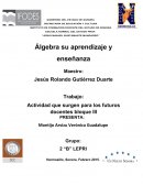 Actividades sugeridas futuro docente