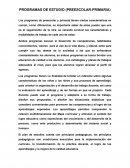 Programas de estudio