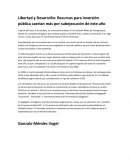 Libertad y Desarrollo: Recursos para inversión pública caerían más por subejecución de este año