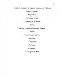 Español y Literatura Comparada Moderna. Página 1