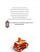 LEY DE EJERCICIO DE LA INGENIERÍA, ARQUITECTURA Y PROFESIONES AFINES