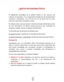 ¿Qué es un dilema ético?