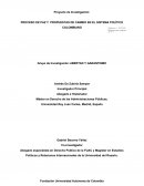 PROCESO DE PAZ Y PROPUESTAS DE CAMBIO EN EL SISTEMA POLÍTICO COLOMBIANO